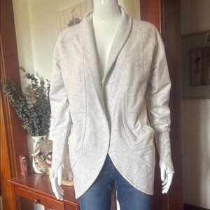 NWT Eddie Bauer size small Women's Gray Shawl Collar Jacket
